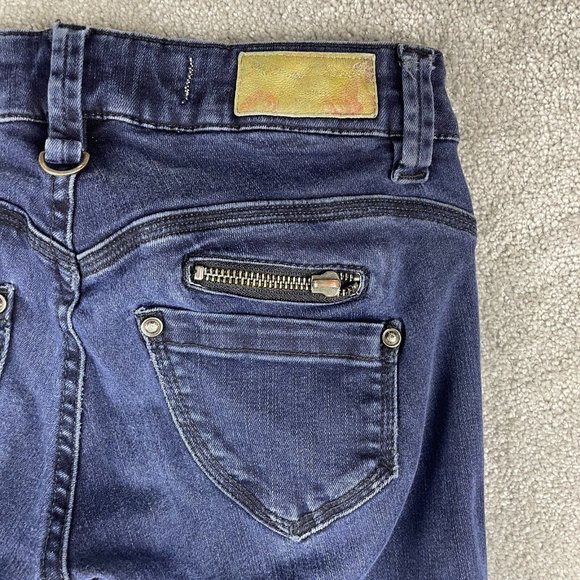 Freeman T. Porter Jeans Women's XS Cigarette Skinny Dark Wash European Denim - Picture 7 of 13